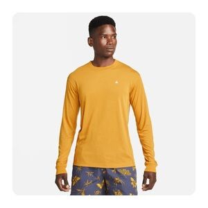 ★ NWT Nike Dri-FIT ACG "Goat Rocks" Long-Sleeve Top in Gold Suede/Sanddrift ★